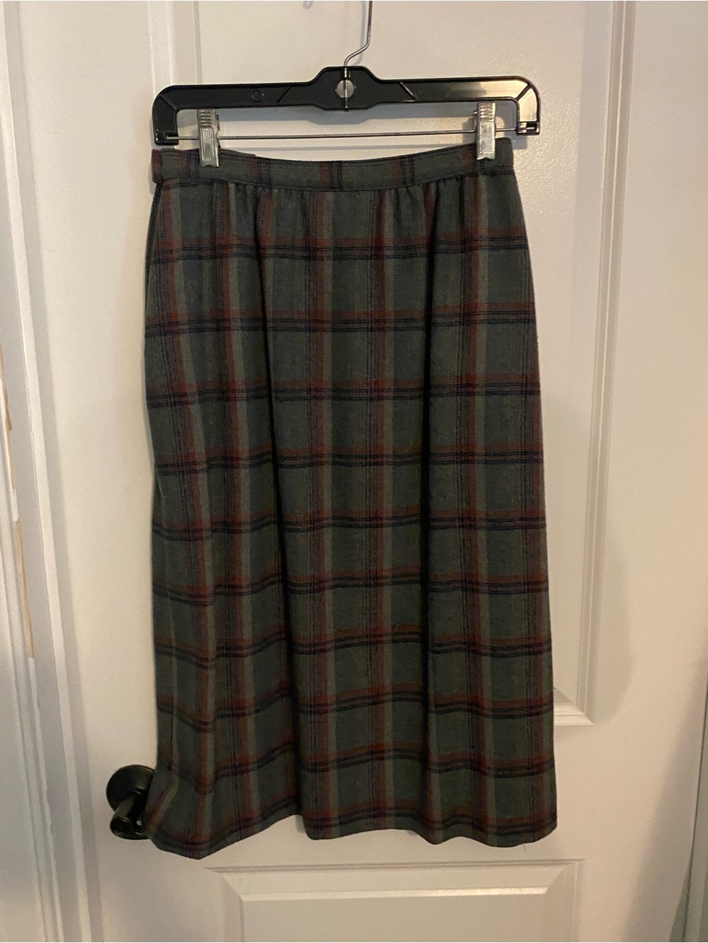 Vintage Pendleton Wool Green Plaid Blazer and Skirt Set - Picture 7 of 13